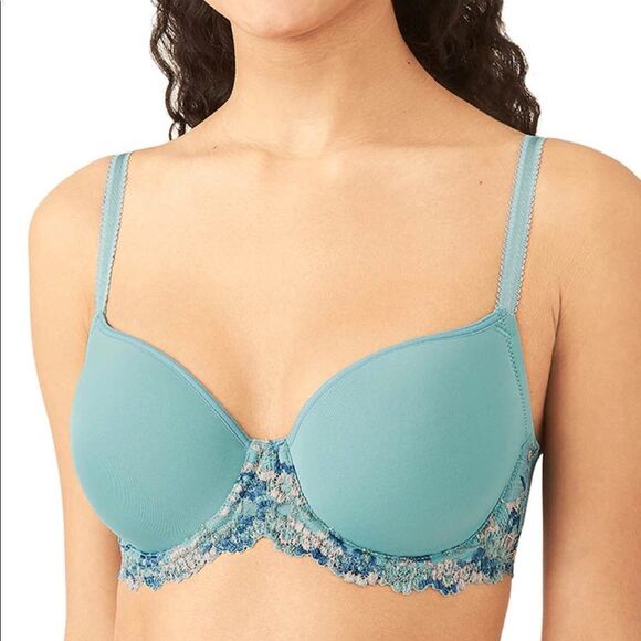 Wacoal Embrace Lace Contour Bra Bristol Blue - Picture 1 of 3